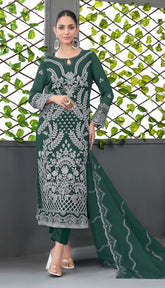 FOX GEORGETTE EMBROIDERY WORK SUIT